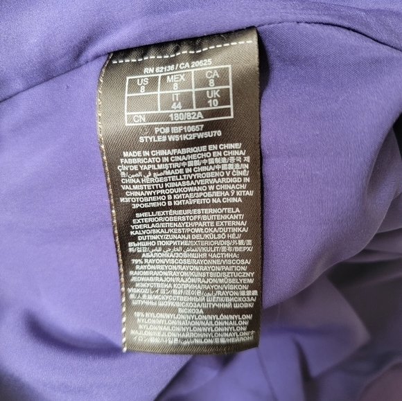 Guess Gorgoeus Strapless Bright Jewel Violet Deep V Plunge Dress - Picture 8 of 10